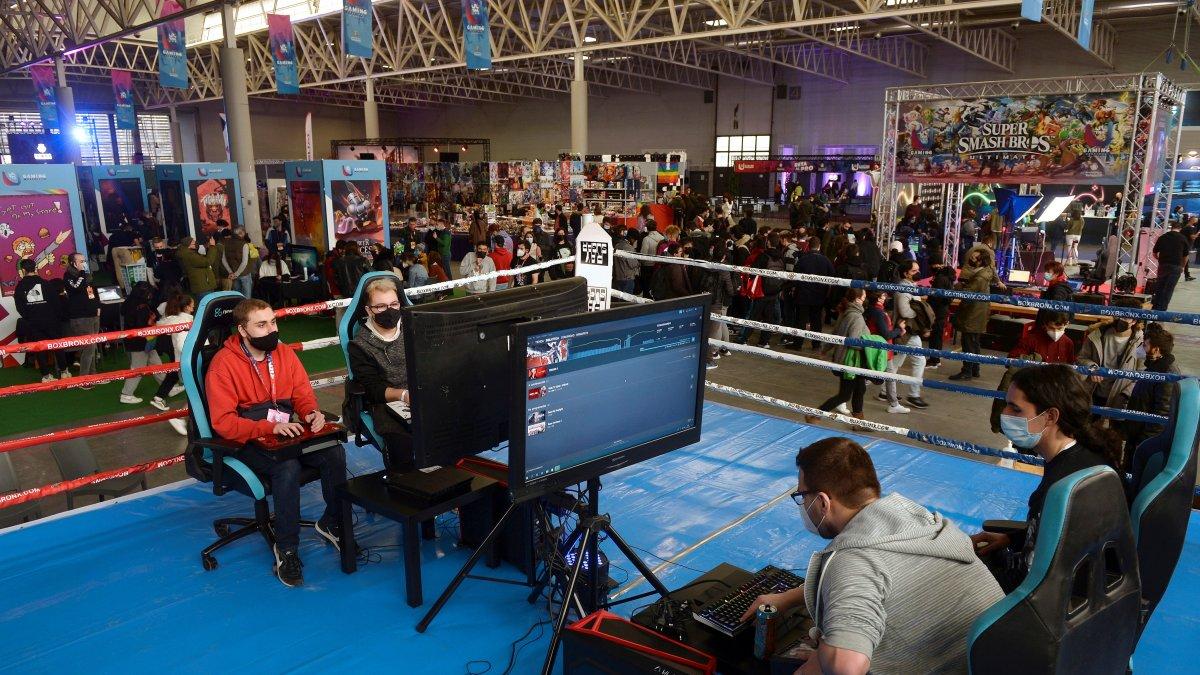Fotografía de archivo de un festival de videojuegos.