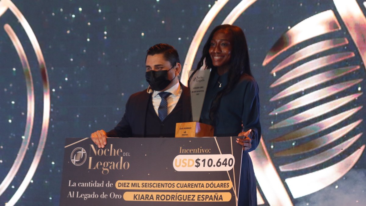 Kiara Rodríguez, bronce paralímpico en Tokio, se alzó con el Legado de Oro.