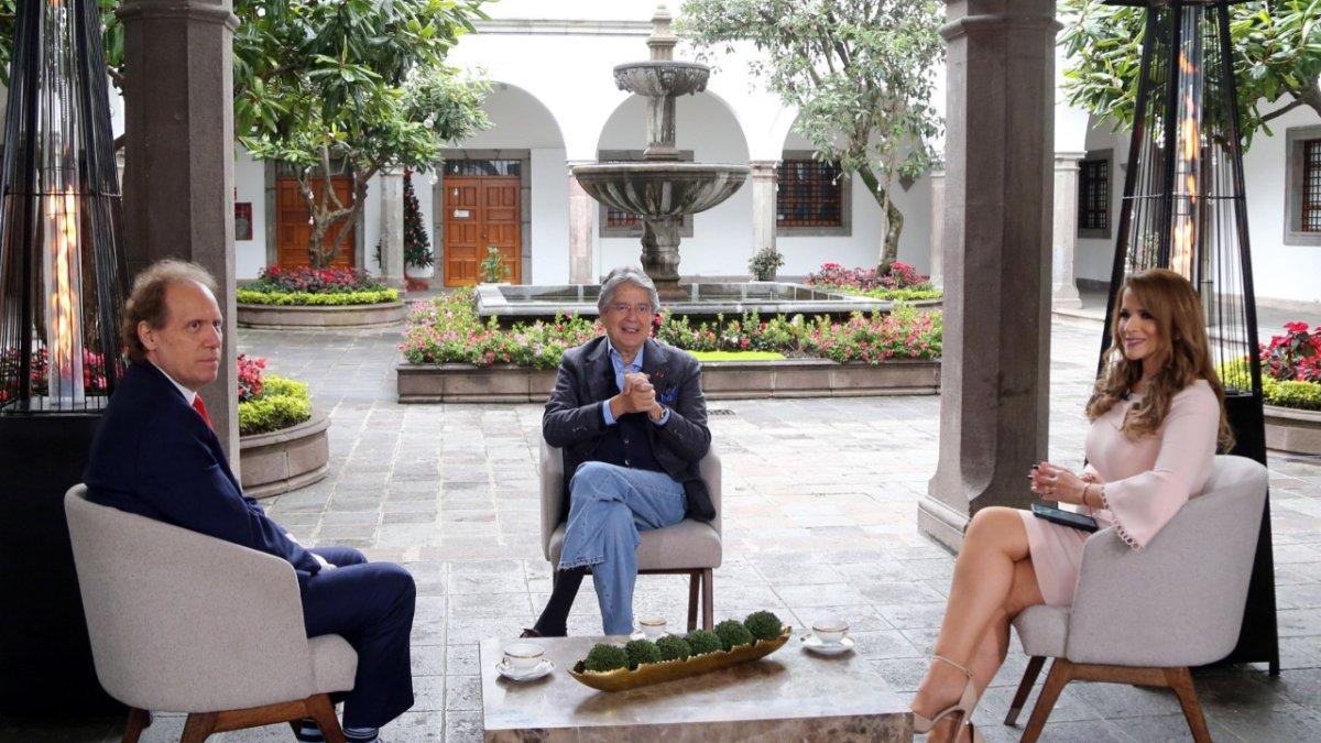 Diálogo. El presidente Guillermo Lasso dijo que tenía la “mano extendida” para las organizaciones sociales, pero criticó al presidente de la Conaie.