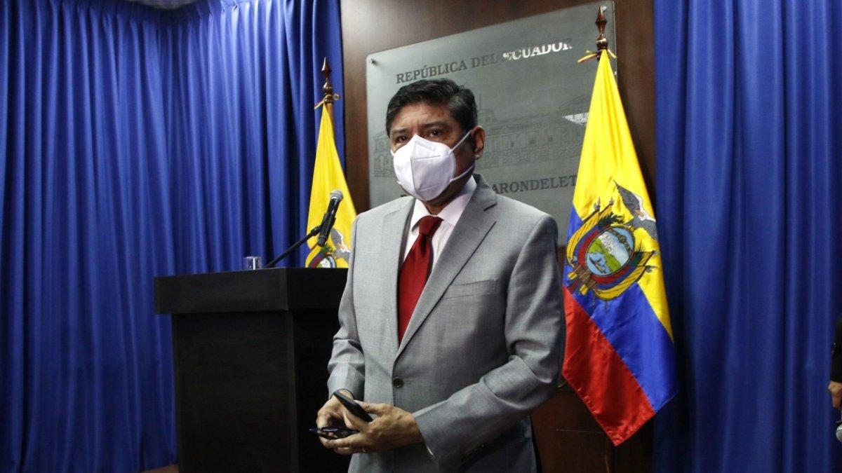 Evaluación. Jijón hizo ayer un recuento de las acciones ejecutadas por el Gobierno en estos siete meses.