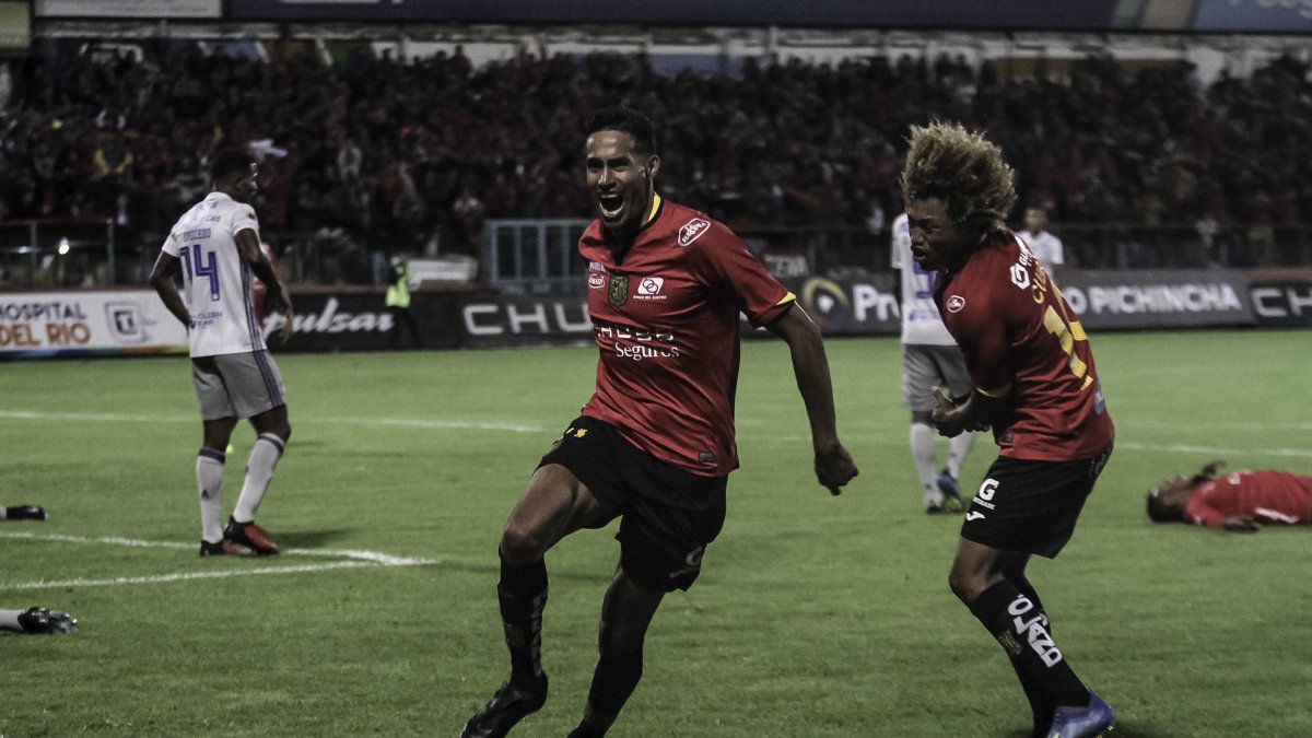 Raúl Becerra hizo 18 goles en la temporada 2019, la última que jugó para Deportivo Cuenca.