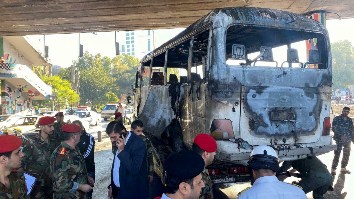 Al menos 4 personas murieron en una explosión en Damasco, el 20 de octubre de 2021.