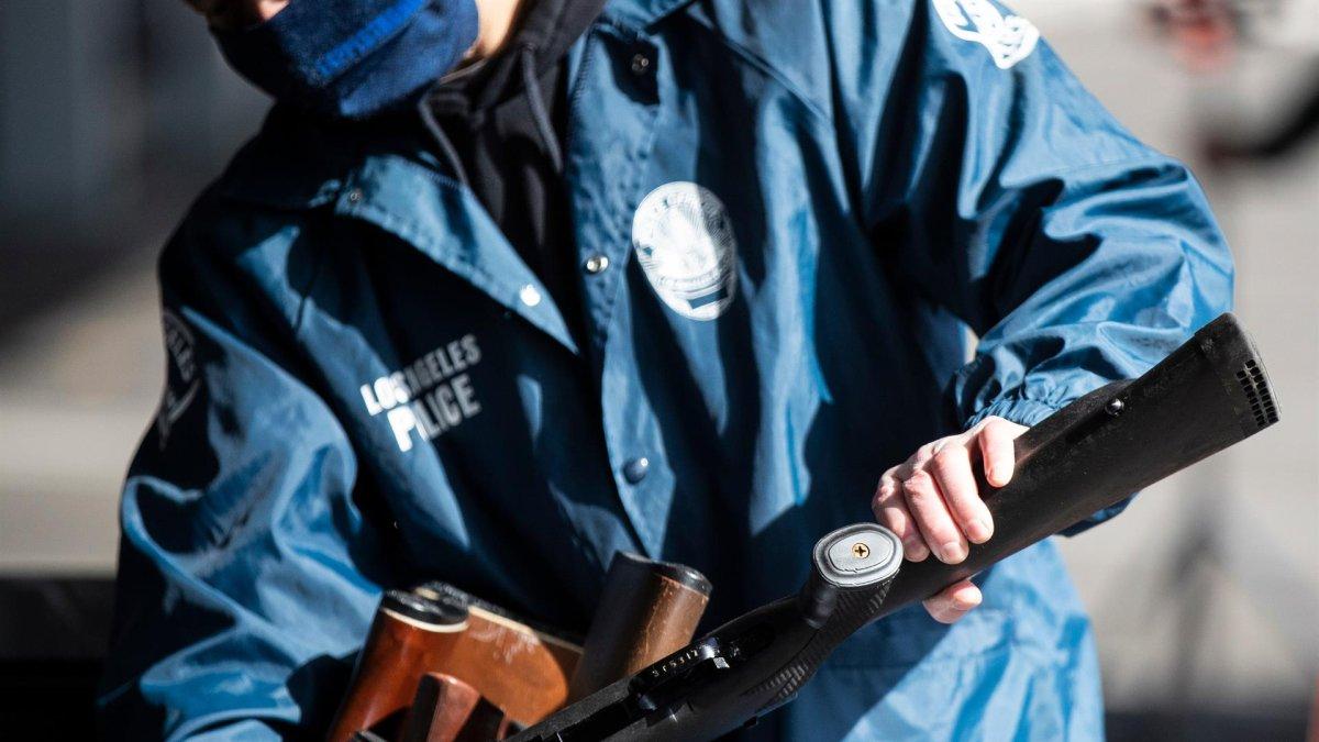 Un oficial de la Policía de Los Ángeles, en una fotografía de archivo.