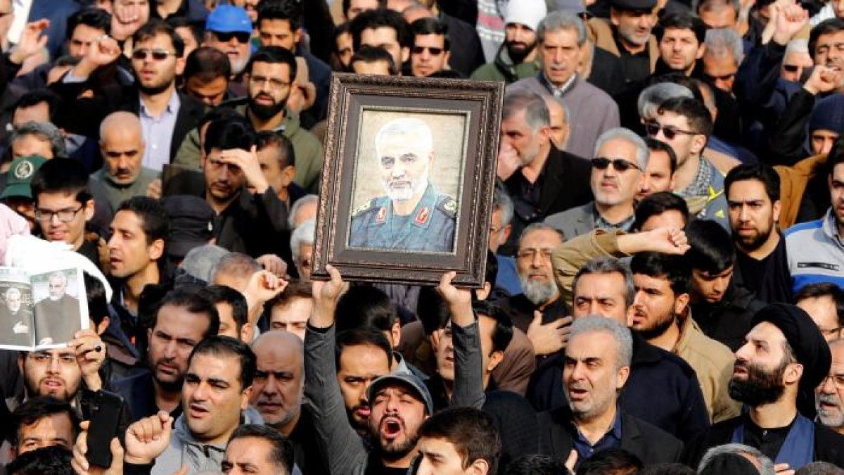 El asesinato del general Qasem Soleimaní, hace dos años, genera aún protestas en Irán.