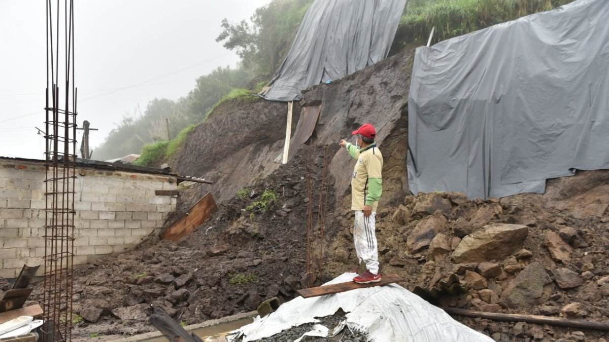 Perjudicados. En diciembre, en el barrio La Primavera, al noroccidente de la capital, hubo derrumbes por el exceso de lluvias