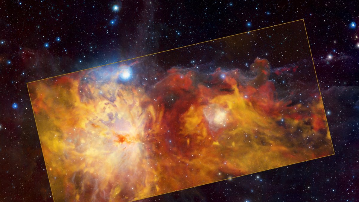 El Observatorio Europeo Austral (ESO) publicó hoy una nueva imagen de la Nebulosa de la Flama, situada en la constelación de Orión y captada con el Pathfinder Experiment (APEX), desde el desierto de Atacama (Chile).