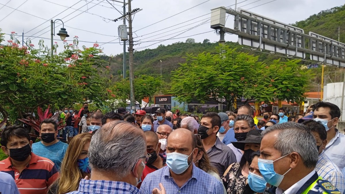 Situación. Días atrás se realizó un plantón fuera del edificio de la ATM, en Los Ceibos.