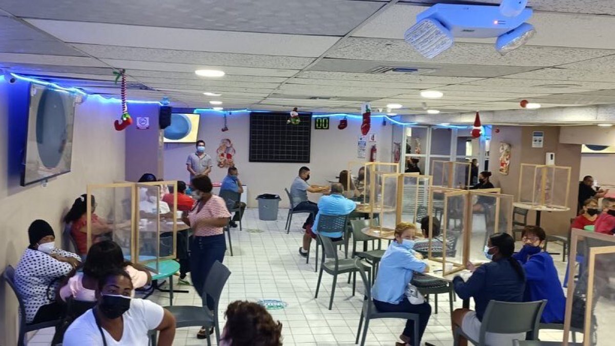 Así lucía el bingo cuando fue intervenido