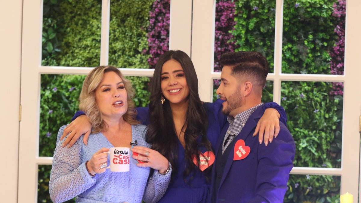 Michela con Úrsula Strenge y Jorge Heredia