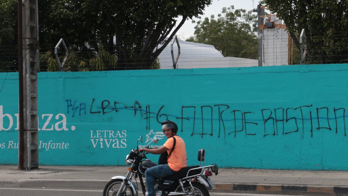 Realidades. Los murales, así como lo publicó EXPRESO, lucen con grafitis.