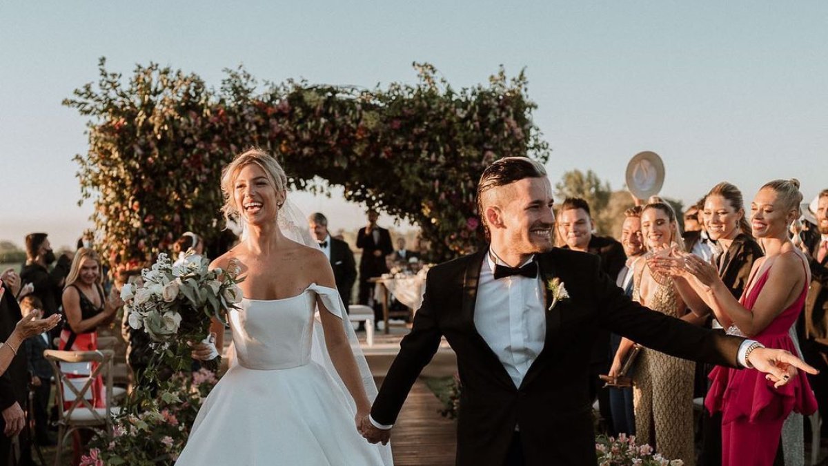 La ceremonia religiosa se realizó en el municipio de Exaltación de la Cruz cerca de Buenos Aires.