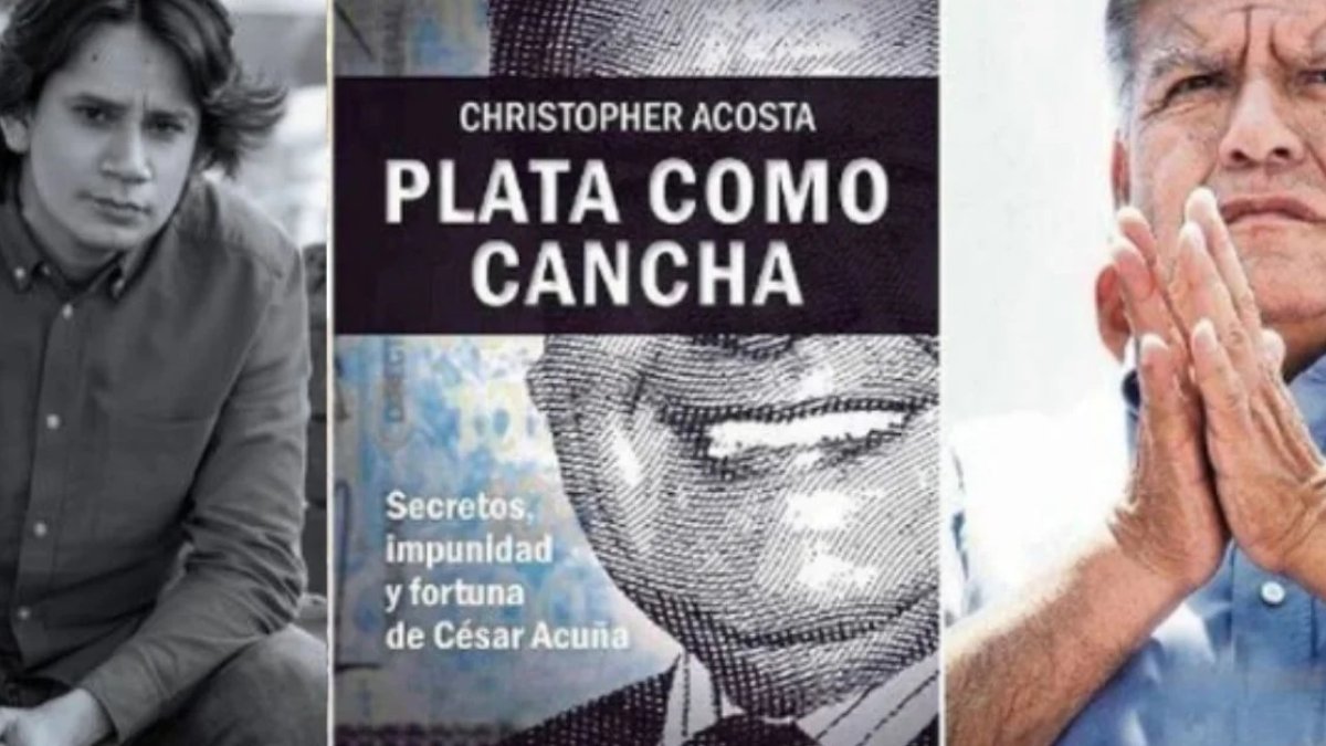 El periodista Christopher Acosta (iz), ha sido condenado por la publicación que afecta, según un juez, al honor del empresario peruano César Acuña (der.)
