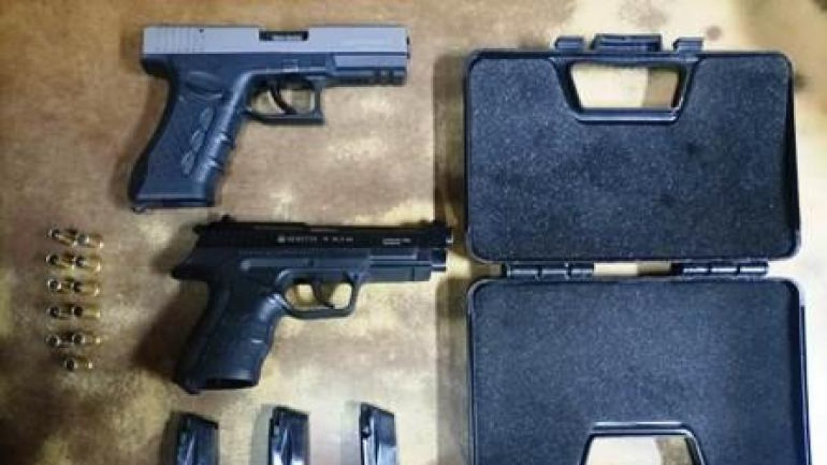 Estas son las armas incautadas a los sospechosos