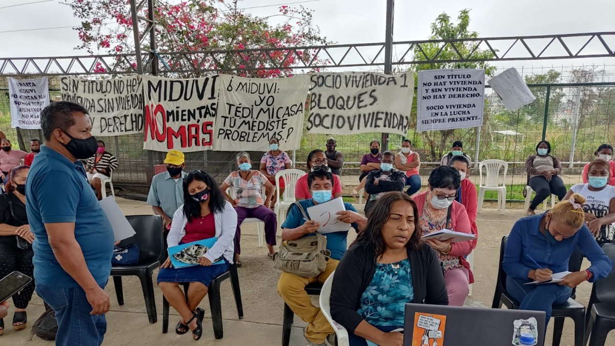 De las más de 3 mil familias del sector, apenas 8 tienen título de propiedad de sus viviendas