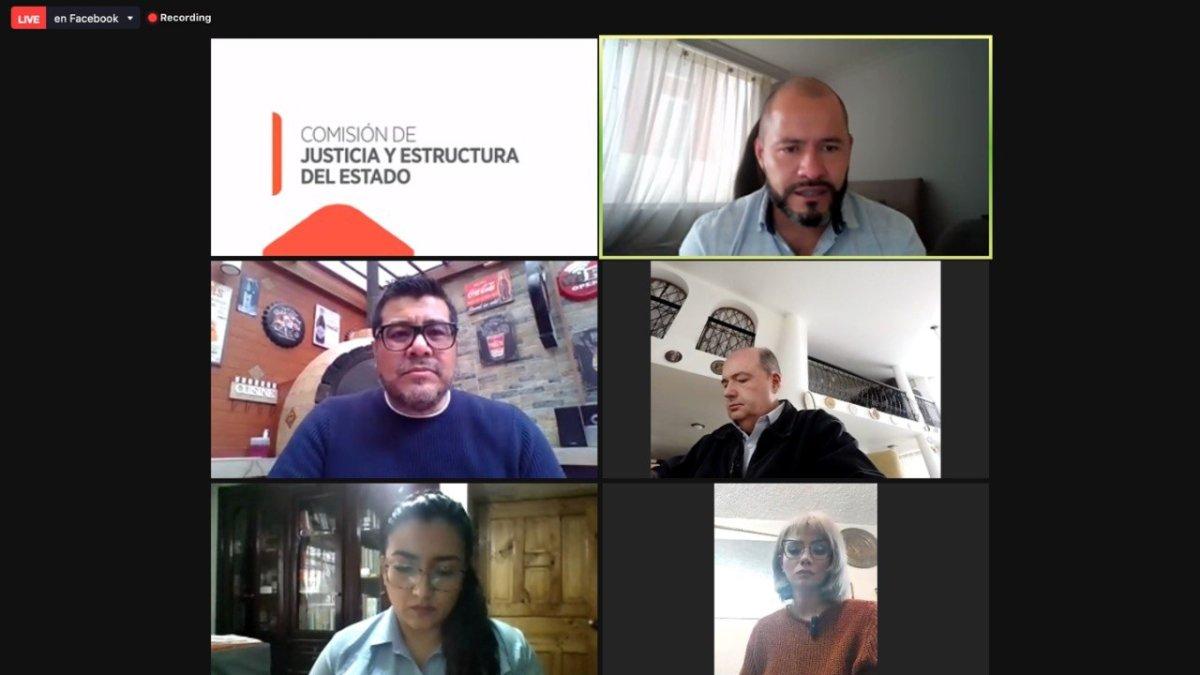 La mesa de Justicia sesionó hoy, 15 de enero de 2022, de manera virtual.