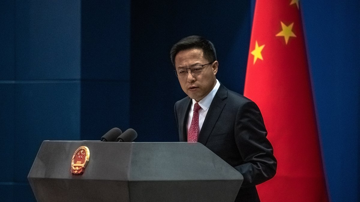 Zhao Lijian, uno de los portavoces del Ministerio chino de Exteriores