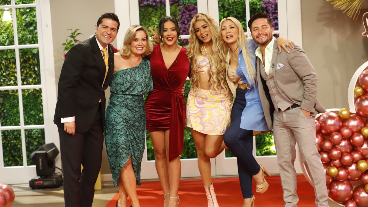 Con Pancho Molestina, Úrsula Strenge, Michela Pincay, Jasú Montero y Jorge Heredia.