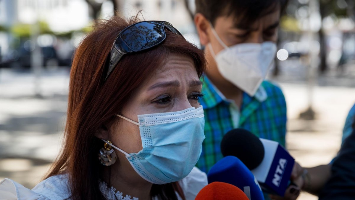 Fotografía de archivo de Kenny Molina, esposa del activista venezolano Javier Tarazona en Caracas (Venezuela).