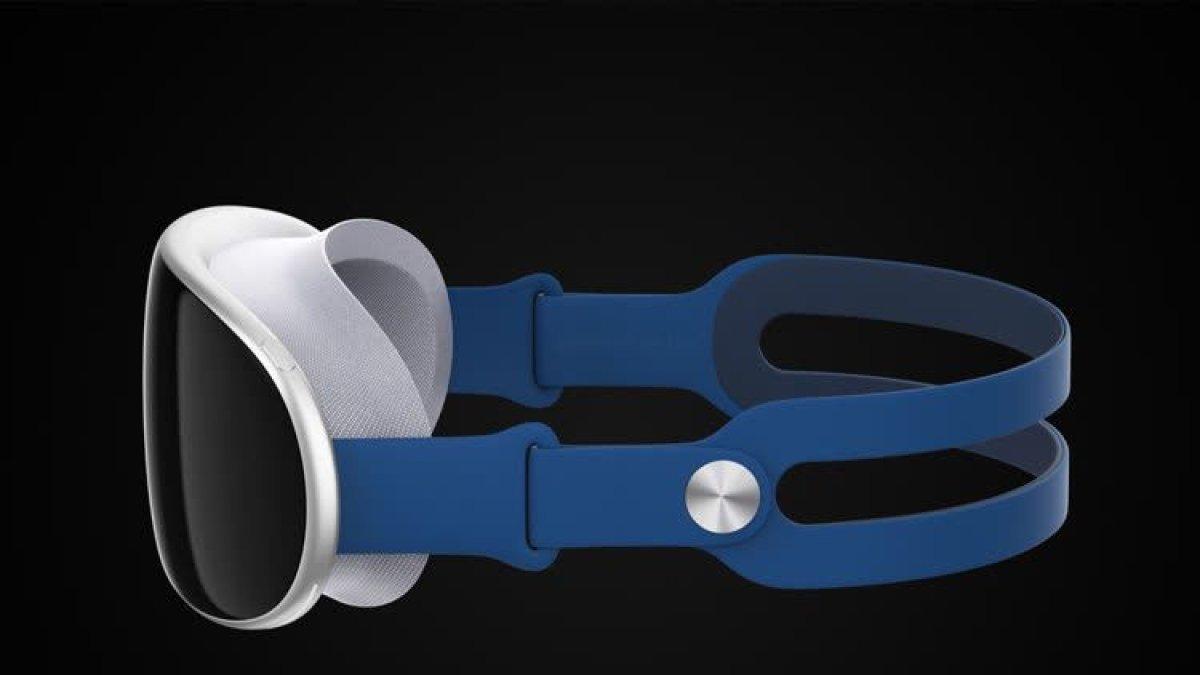 Visor de realidad mixta de Apple.