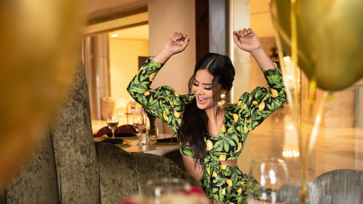 Michela es una de las presentadoras del programa matinal De casa en casa (TC).