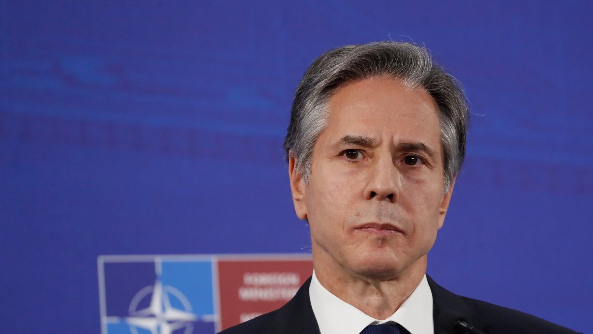 El secretario de Estado de EE. UU., Antony Blinken, inició ayer una gira por Europa. /TOMS KALNINS /