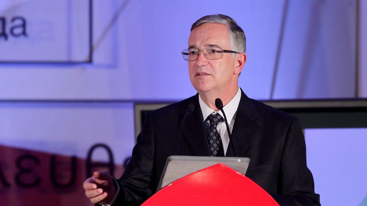 Fotografía de archivo del magnate mexicano Ricardo Salinas Pliego, durante un acto protocolario el 28 de noviembre del 2012 en la Ciudad de México.