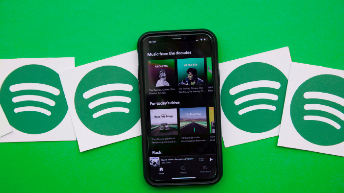 Referencial del reproductor de Spotify.