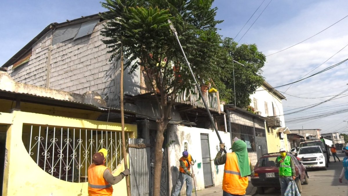 Trabajos. Personal del Municipio se encargó de la limpieza del lugar.