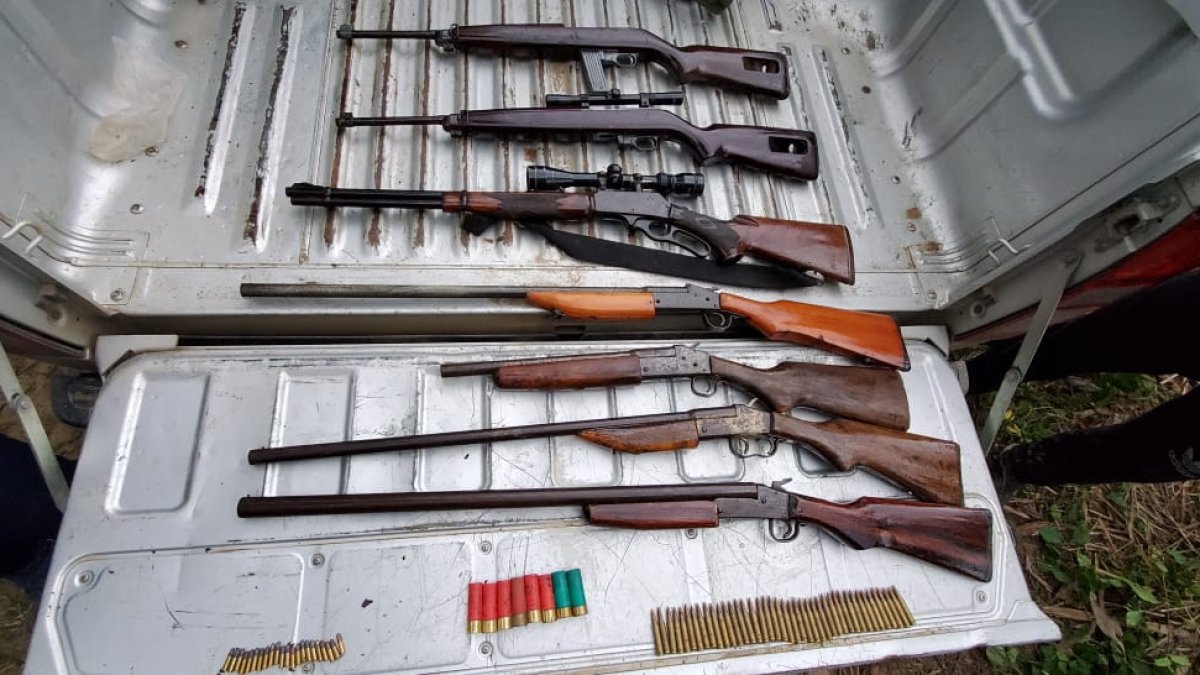 Evidencias. El material decomisado pretendía ser distribuido a grupos delincuenciales relacionados con la minería ilegal.