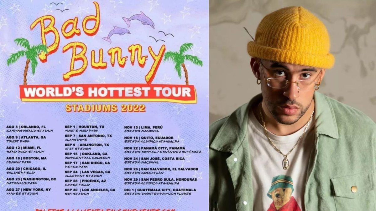Bad Bunny detalles de la gira.