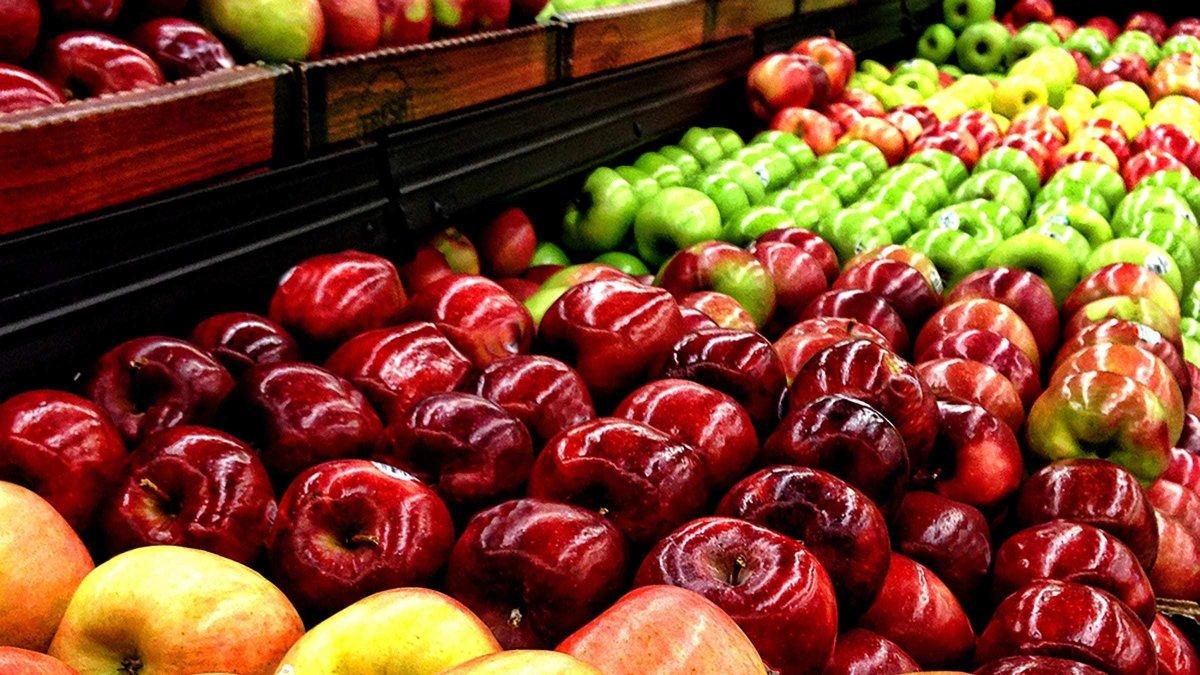 Las manzanas, uno de los principales productos que Ecuador compra a Chile.