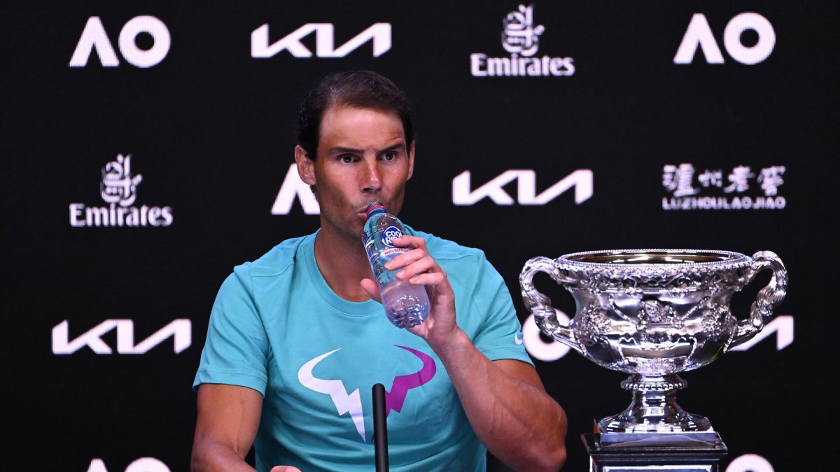El tenista español Rafael Nadal tras vencer en la semifinal al italiano Matteo Berrettini.