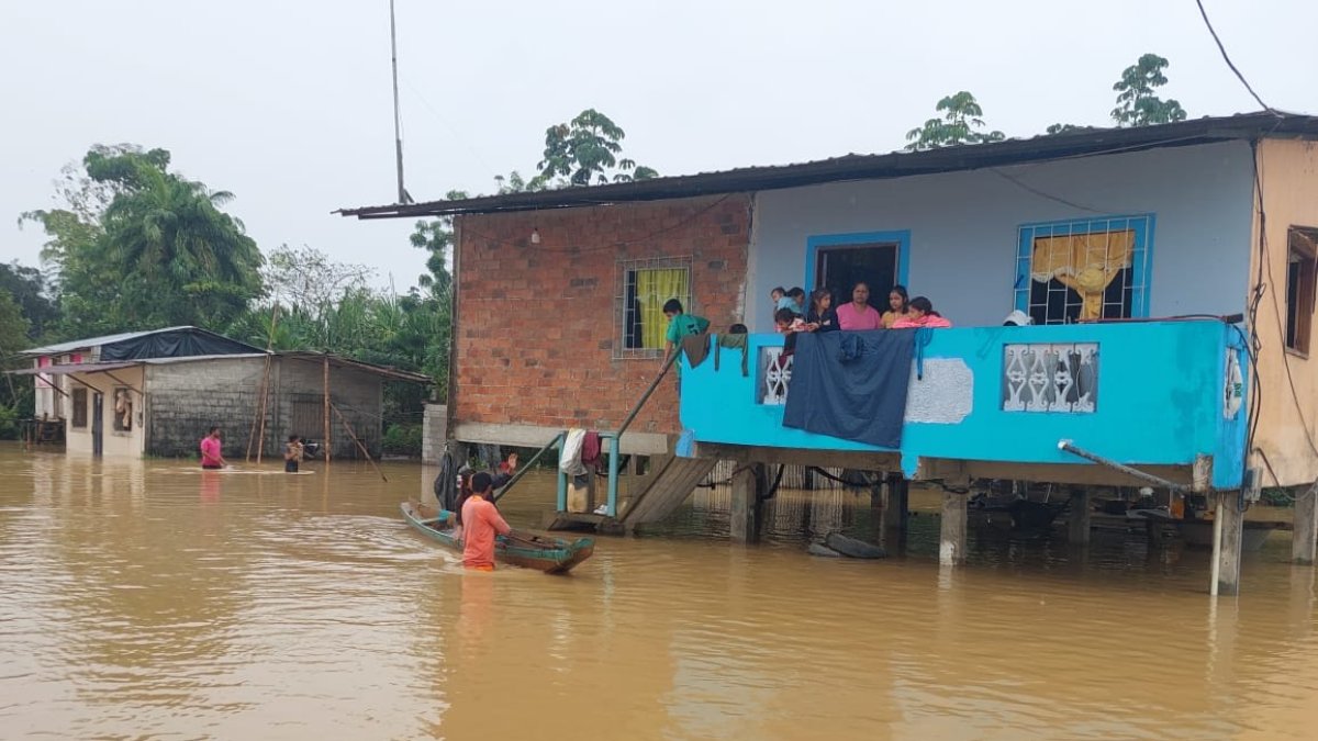 Algunos barrios quedaron bajo el agua en varias localidades.
