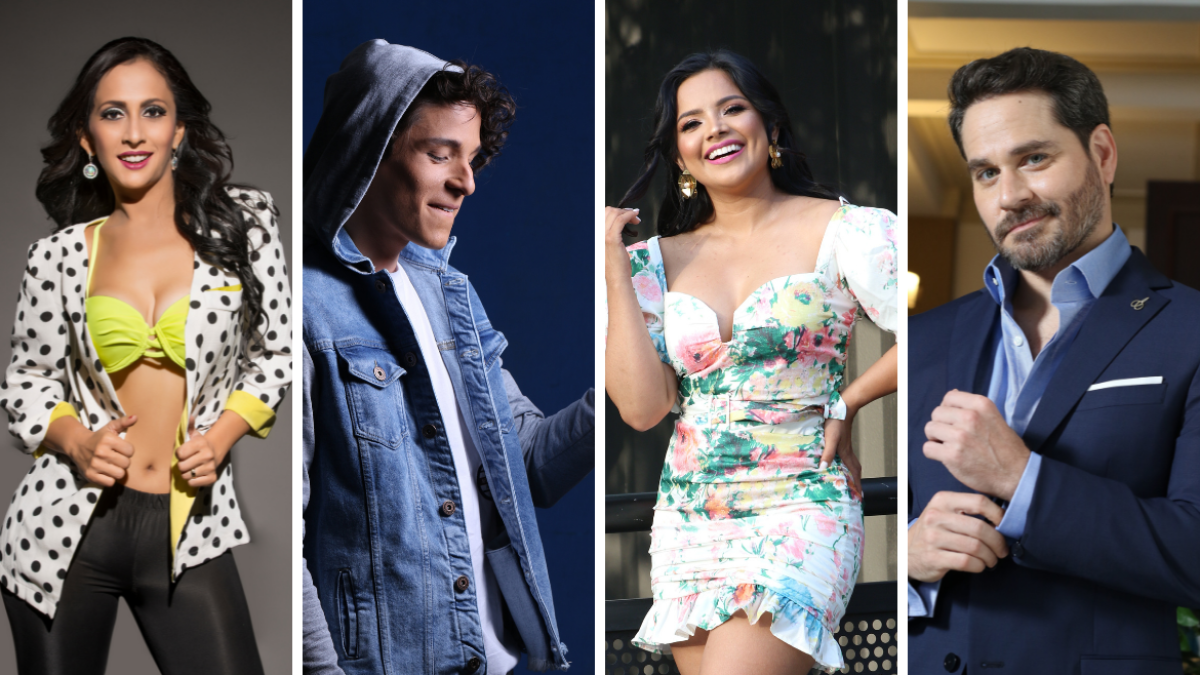 María José Flores, Diego Chiang, Eveleyn Calderón y Juan Carlos Román