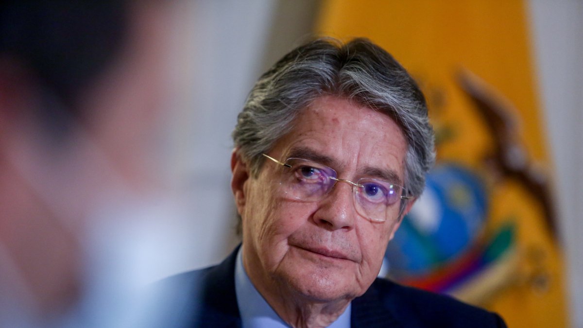 El Presidente de Ecuador, Guillermo Lasso, durante una entrevista para Europa Press