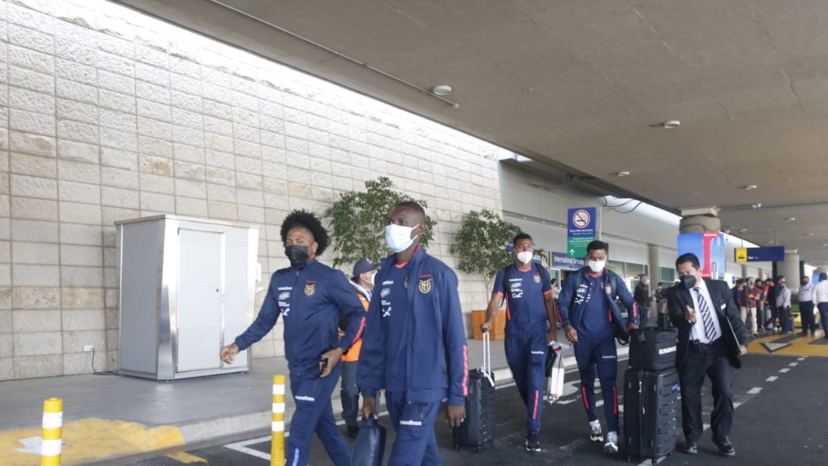 La tricolor fue recibida en Quito por los aficionados
