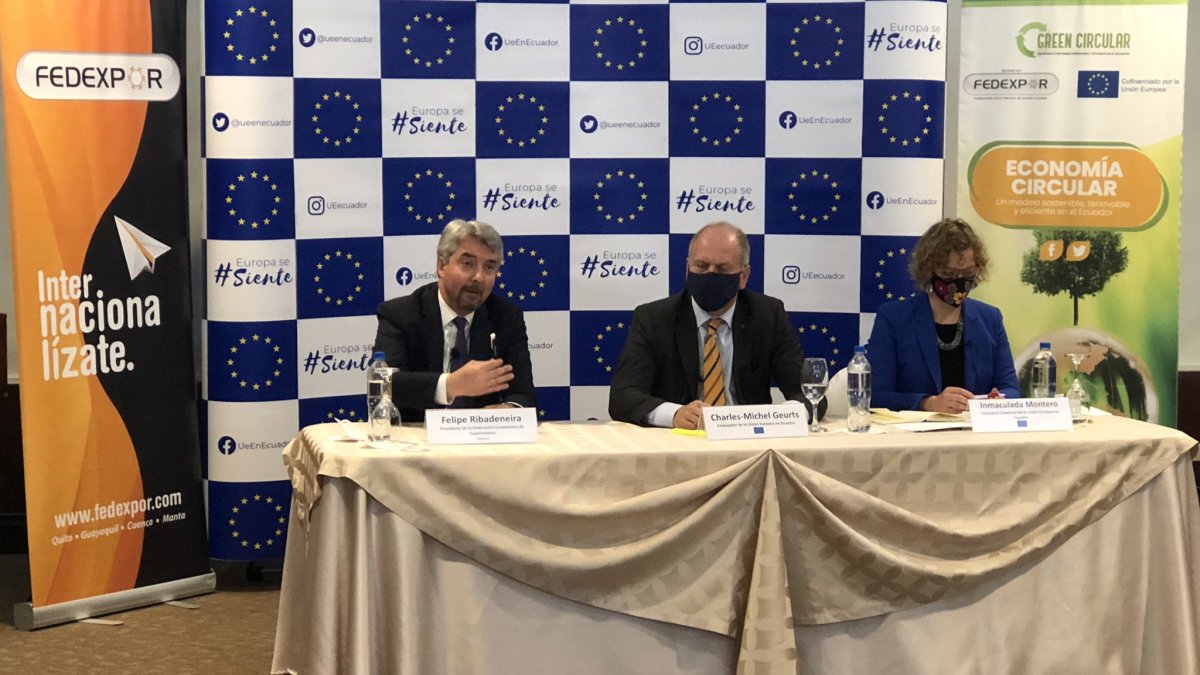 La presentación de los logros del acuerdo comercial entre la UE y Ecuador.