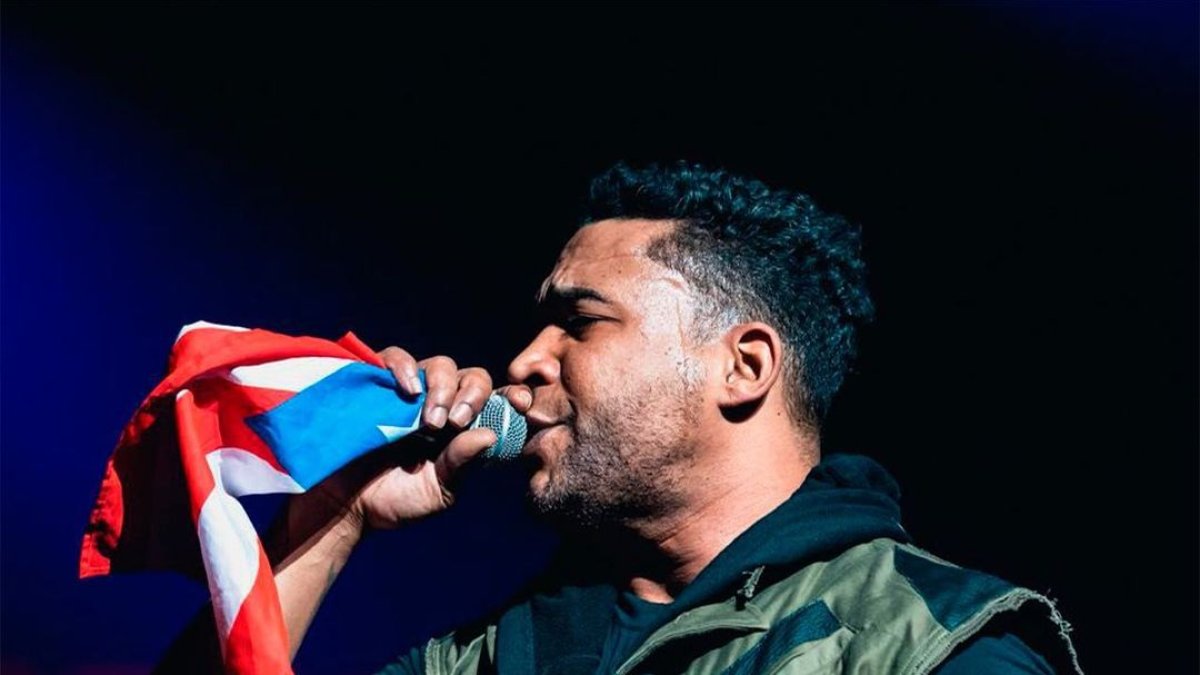 Don Omar en una presentación en su natal Puerto Rico