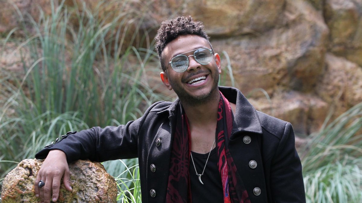 Fotografía de archivo del cantante Kalimba.