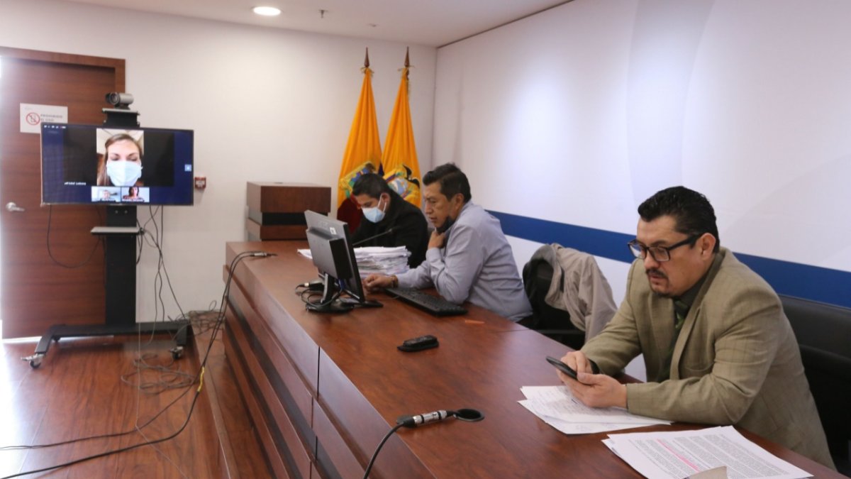 Caso. El juez Máximo Ortega en el cuarto día de audiencia preparatoria en el Complejo Judicial norte.