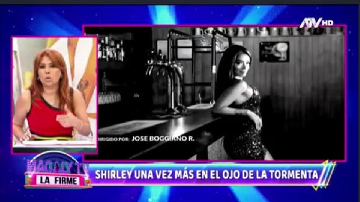 La peruana presenta el espacio 'Magaly TV la firme'.