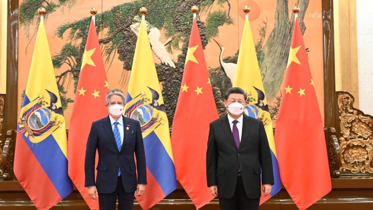 Objetivo. El presidente Lasso buscó renegociar la deuda con China y desvincular el petróleo de la misma.