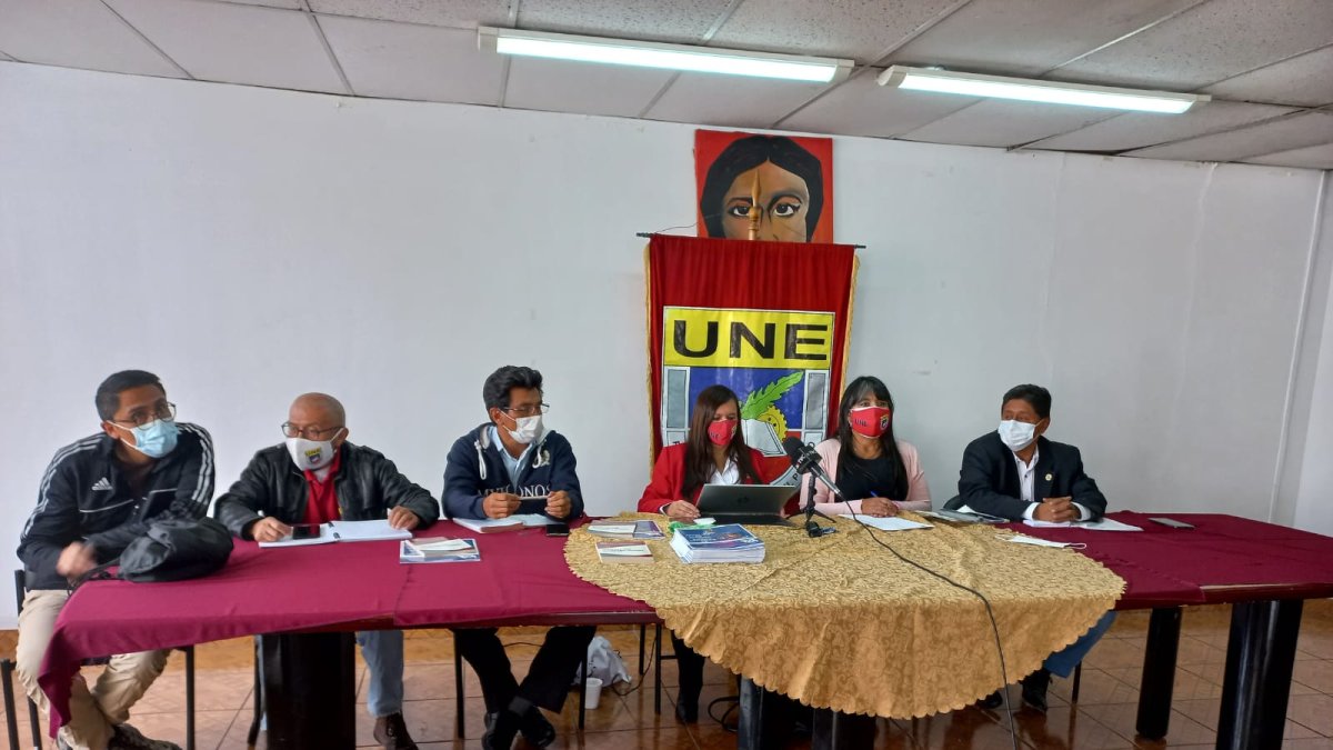 Sesión. La UNE se reunió este sábado 5 de febrero de 2022.