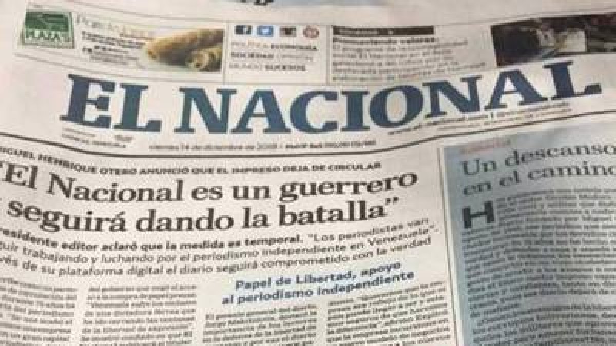 El diario venezolano fue embargado