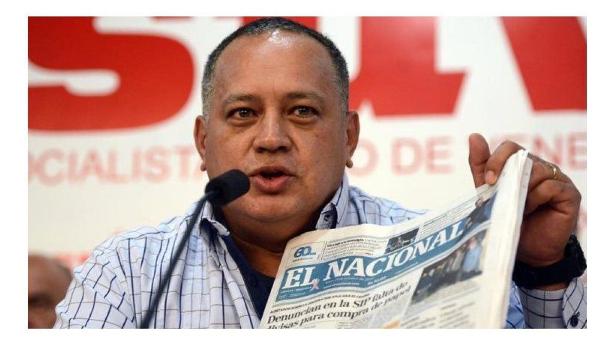 Figura. Diosdado Cabello en una aparición pública.