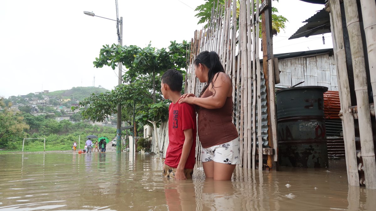 Incluso en Guayaquil algunas zonas sufrieron innundaciones