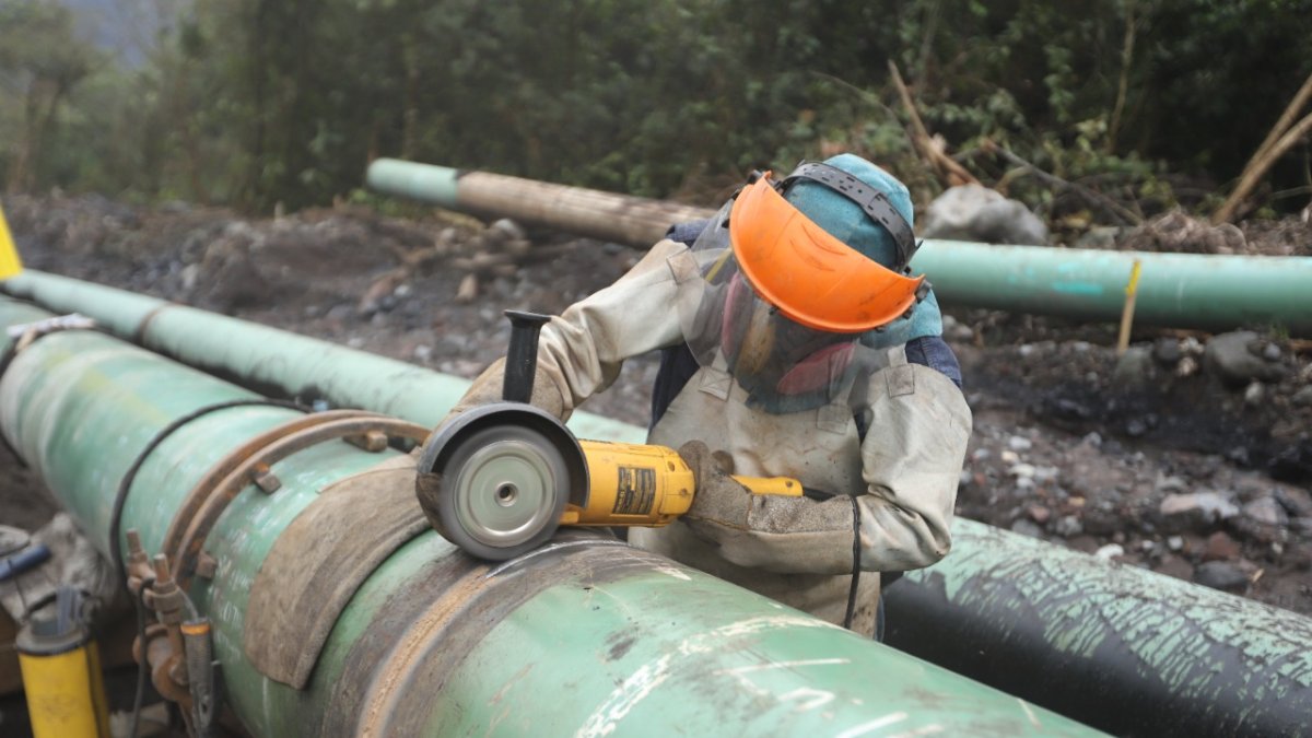 Las reparaciones de los ductos demoraron 11 días luego de la rotura en el sector Piedra Fina..