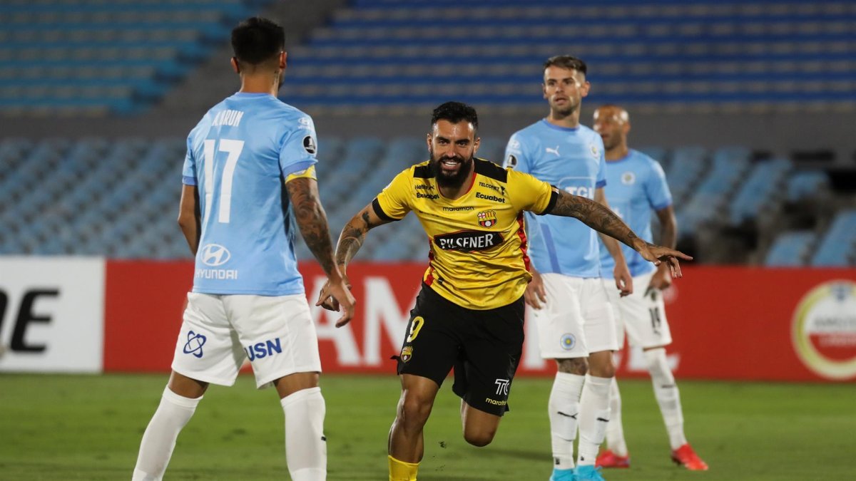 Gonzalo Mastriani marcó el primer gol oficial de Barcelona en el 2022. Se lo hizo al Montevideo City Torque.