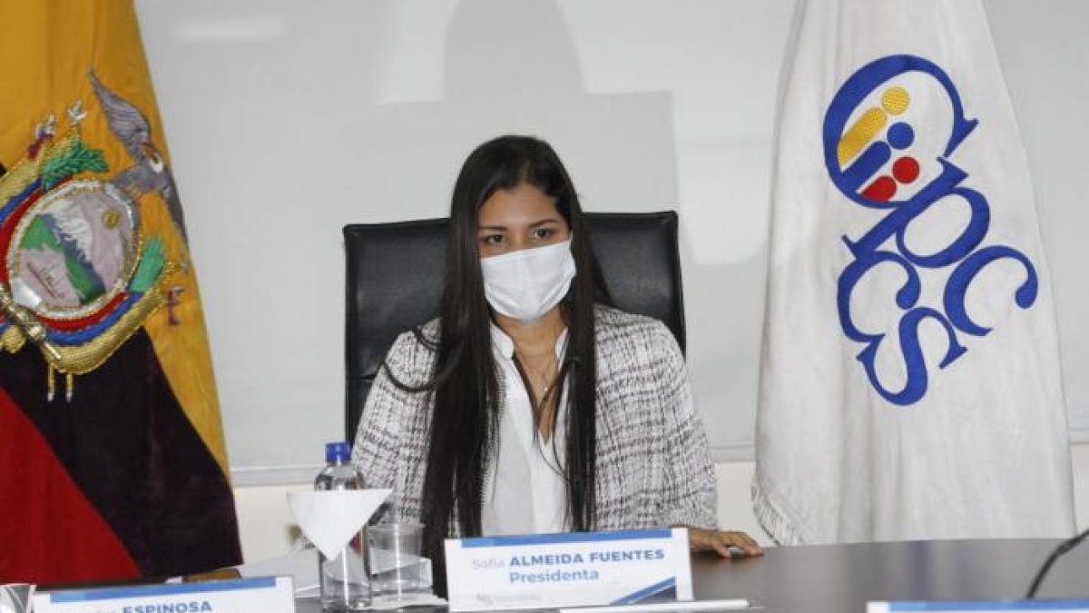 Sofía Almeida ofreció este viernes una rueda de prensa desde Guayaquil.