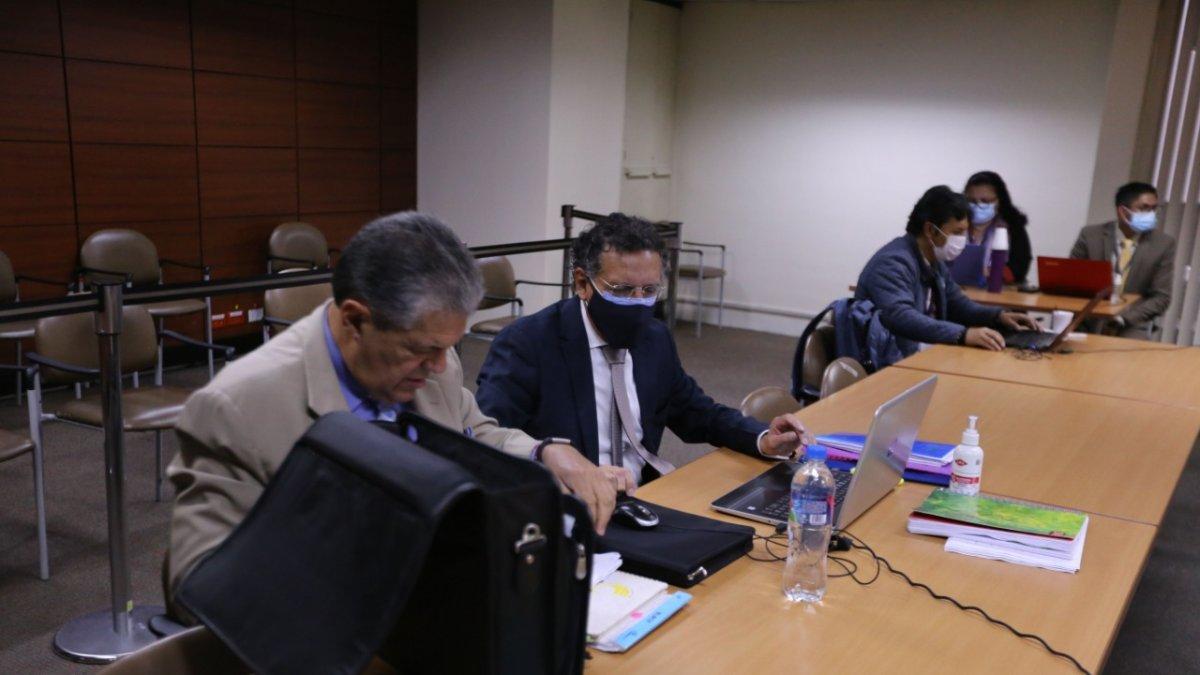 Resolución. Marcelo Ron, defensor del excontralor Pablo Celi, durante la audiencia cumplida el 24 de enero.